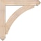 Ekena Millwork Thorton Arts and Crafts Smooth Bracket w/ Offset Brace, Douglas Fir, 5 1/2"W x 28"D x 28"H BKT0604X28X28THR03SDF - alternate 2